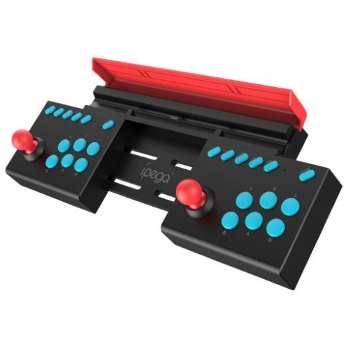 Controller dual joystick nero PG-SW002 per Nintendo Switch e Switch Lite