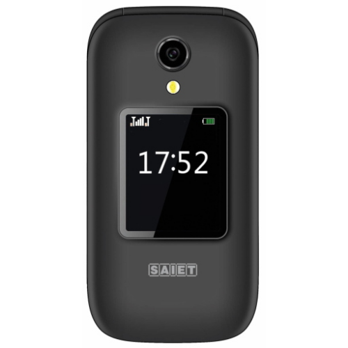 SAIET Like MC21 Nero - tasti grandi, doppio display, Dual SIM