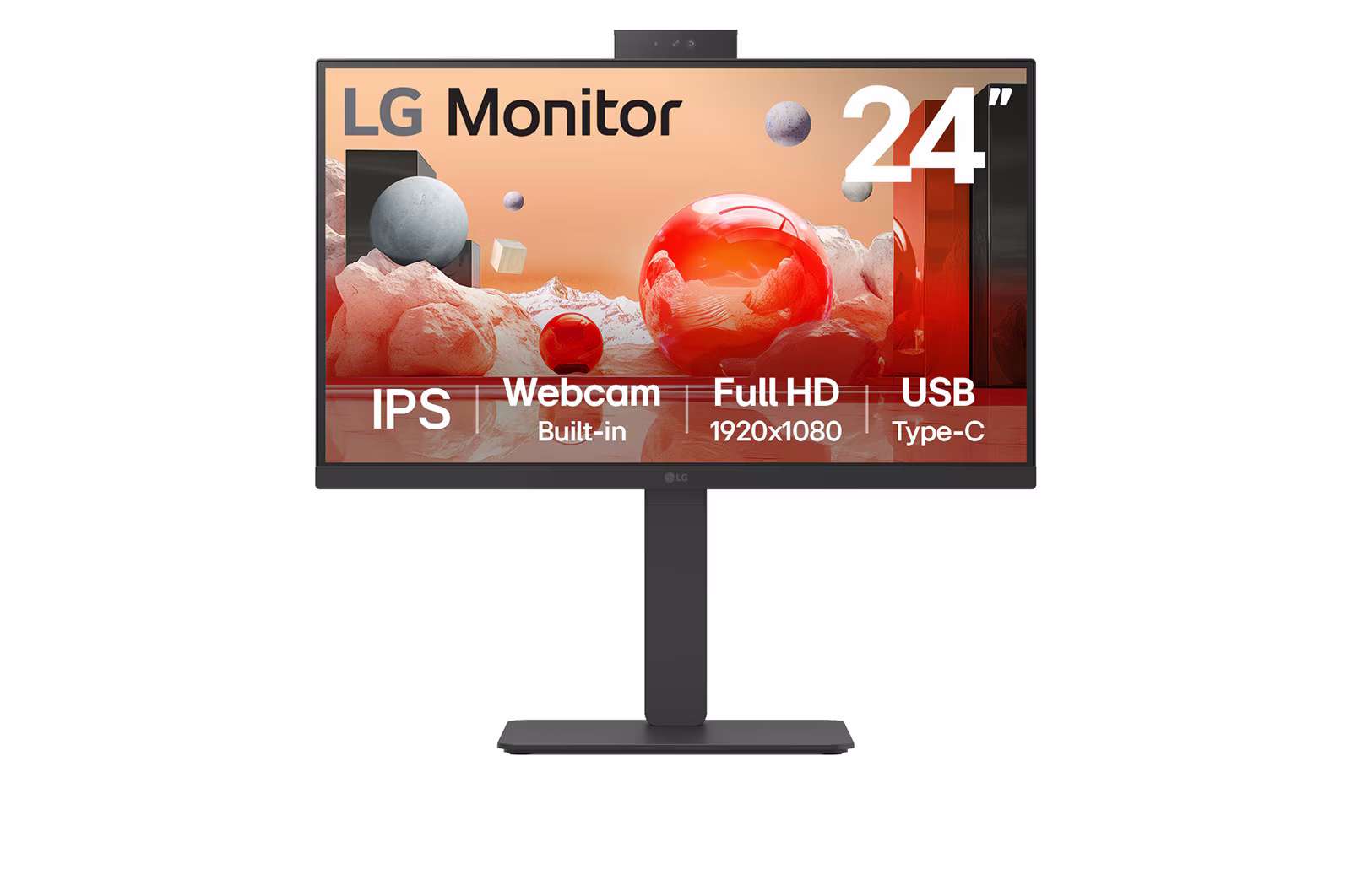 LG 23,8 LED IPS 100Hz 16:9 FHD 5ms 250 CDM, WEBCAM, PIVOT, USB-C DOCK, DP/HDMI, MULTIMEDIALE