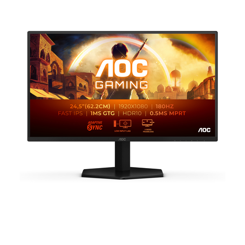 AOC 24,5 FHD 1 MS 180 HZ 300 CDM, DP/HDMI