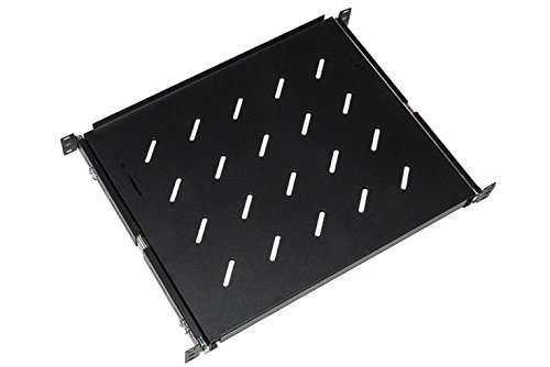 LINK RIPIANO UNIVERSALE PER ARMADIO RACK ESTRAIBILE SU BINARI TELESCOPICI 1 UNITA NERO 350 MM