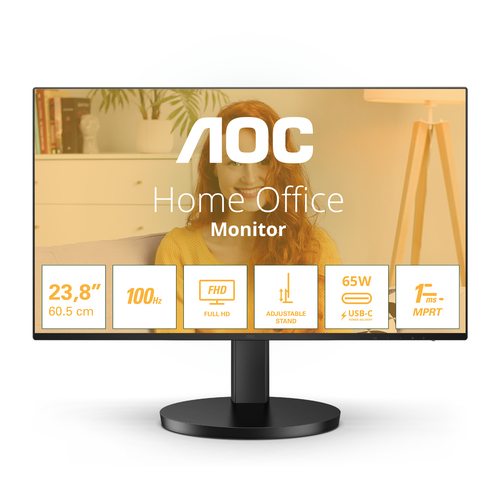 AOC 27 LED IPS QHD 16:9 1 MS 350 CDM 100hz, REG ALTEZZA, USB-C DOCK, HDMI, MULTIMEDIALE
