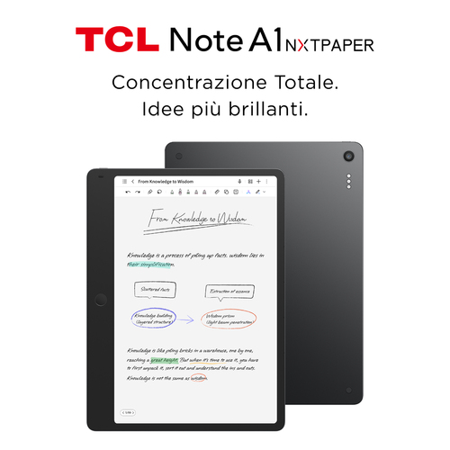 TCL TABLET PC NOTE A1 NXTPAPER 11,5 2.2K 120 MHZ GREY T-PEN PRO + MAGNETIC FLIP CASE
