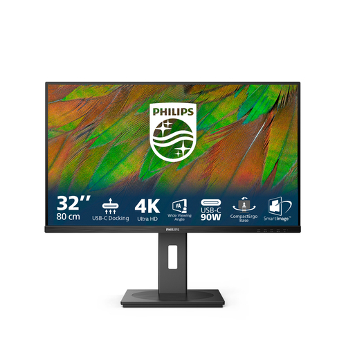PHILIPS 32 LED VA 4K UHD 16:9 4 MS 350 CDM, PIVOT, DP/HDMI, MULTIMEDIALE