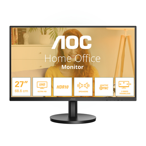 AOC 27 LED IPS 16:9 4K UHD 4 MS 350 CDM, DP/HDMI, MULTIMEDIALE