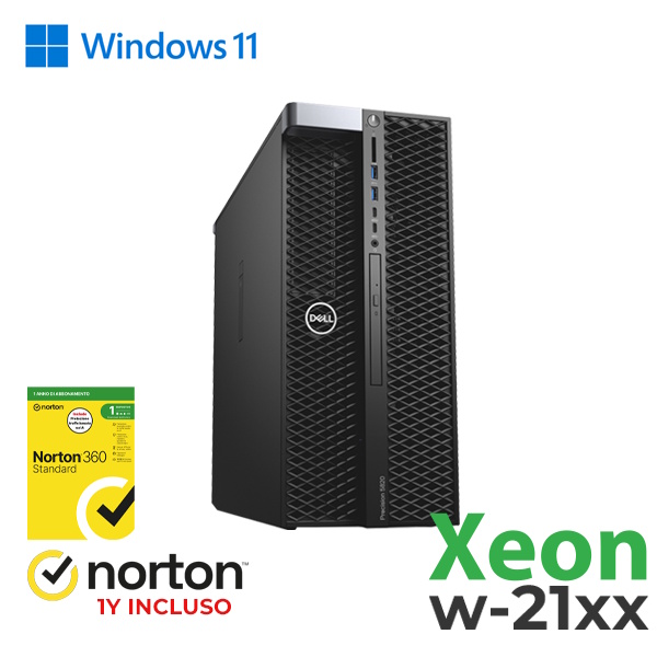 RINOVO WKS DELL 5820 Tower W2 XXX REFURBISHED DDR 4 16 GB SSD 512 GB NVIDIA QUADRO P2000 5 GB W11P Grade - PC Ricondizionato / RICONDIZIONATI