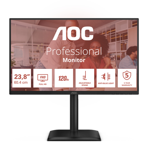 AOC 23,8 LED IPS FHD 16:9 4 MS 300 CDM, PIVOT, USB-C, DP/HDMI, MULTIMEDIALE