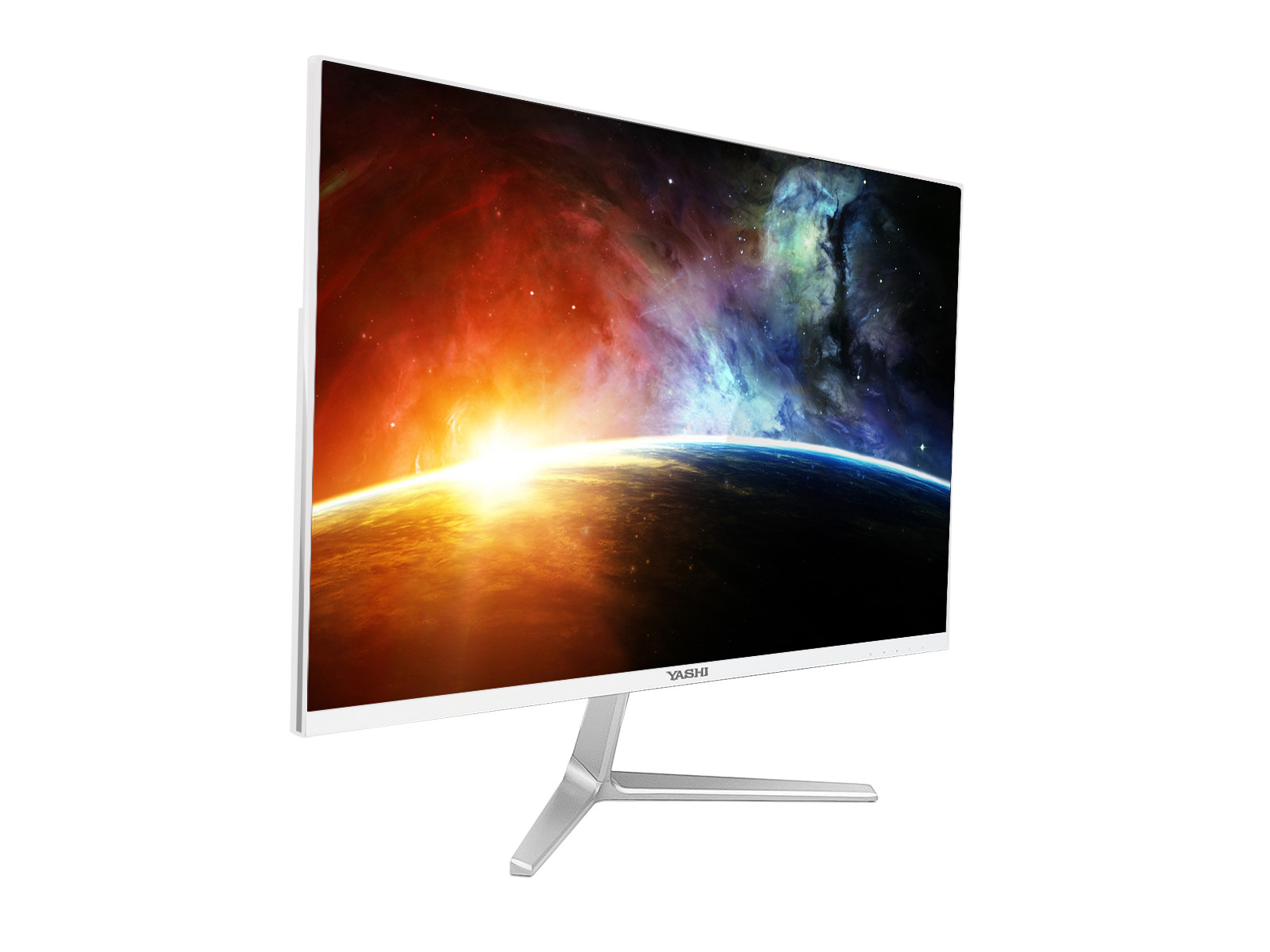 YASHI 27 LED IPS 16:9 FHD 1 MS 350 CDM, USB-C, VGA/HDMI, MULTIMEDIALE, BIANCO