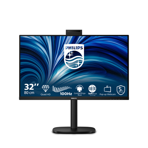 PHILIPS 31,5 LED IPS QHD 16:9 4 MS 350 CDM, PIVOT, USB-C HUB, WEBCAM, DP/HDMI, MULTIMEDIALE