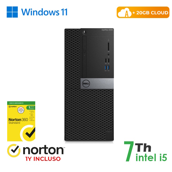RINOVO PC DELL REFURBISHED Optiplex 5050-7050 Tower i5-7X00 DDR 16 GB SSD 128 GB+500 GB HDD W11P CLOUD 2 - PC Ricondizionato / RICONDIZIONATI