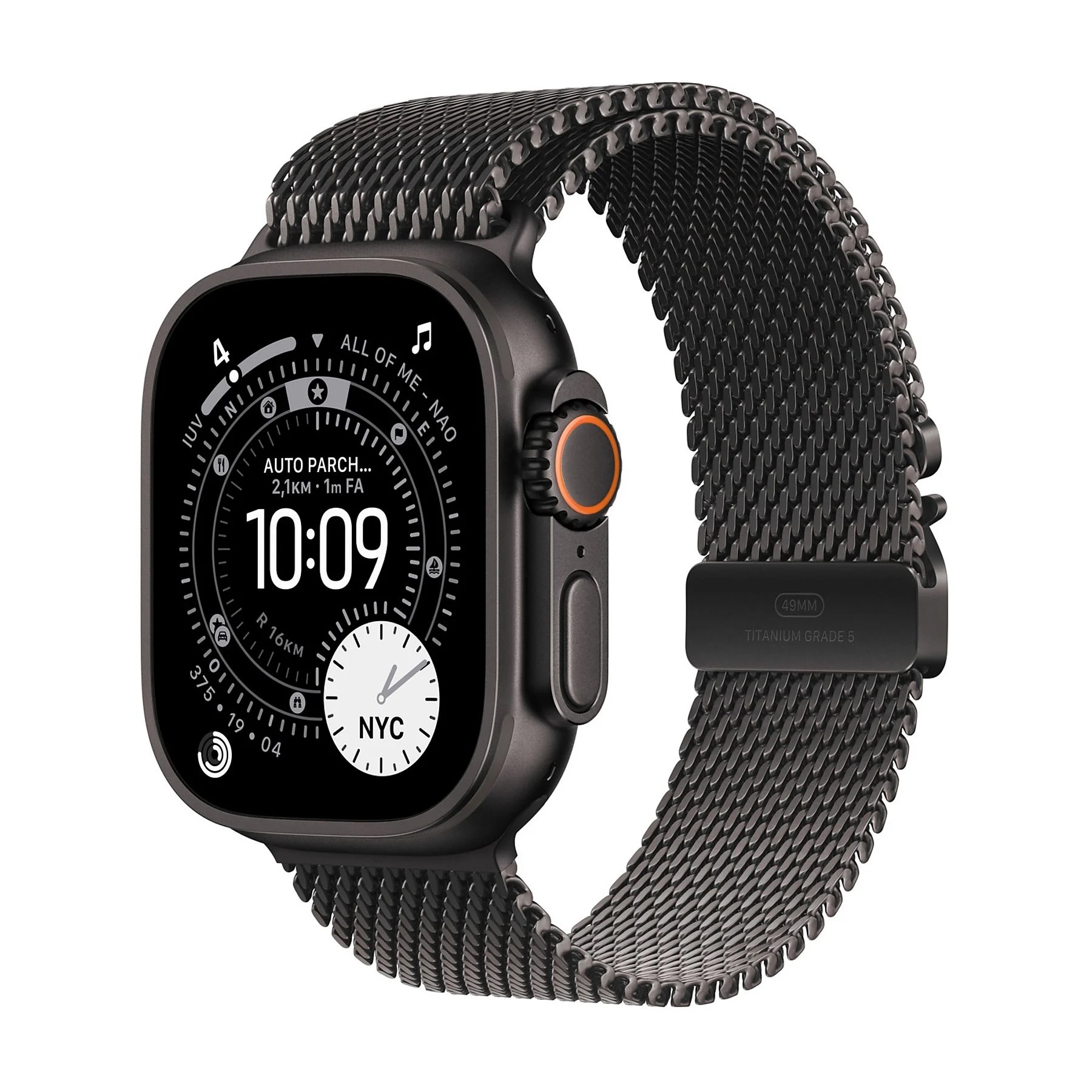 APPLE WATCH ULTRA 3 GPS E CELLULAR 49 MMBLACK TITANIUM CASE WITH BLACK TITANIUM MILANESE LOOP, SMAL
