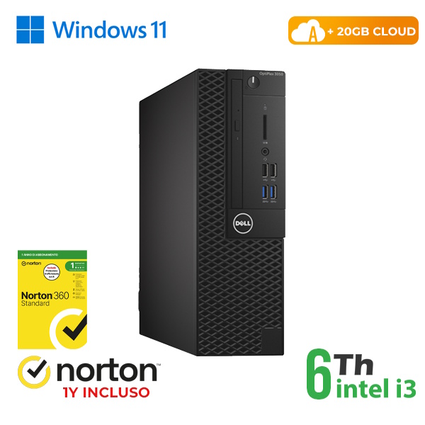 RINOVO PC DELL REFURBISHED Optiplex 3050-5050 SFF i3-6X00 DDR 8 GB SSD 256 GB HDMI W11P CLOUD 20 GB Gra - PC Ricondizionato / RICONDIZIONATI