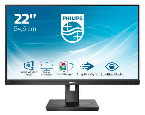 PHILIPS 21,5 LED IPS 16:9 FHD 4 MS 250 CD/M, VGA/DVI/DP/HDMI, MULTIMEDIALE