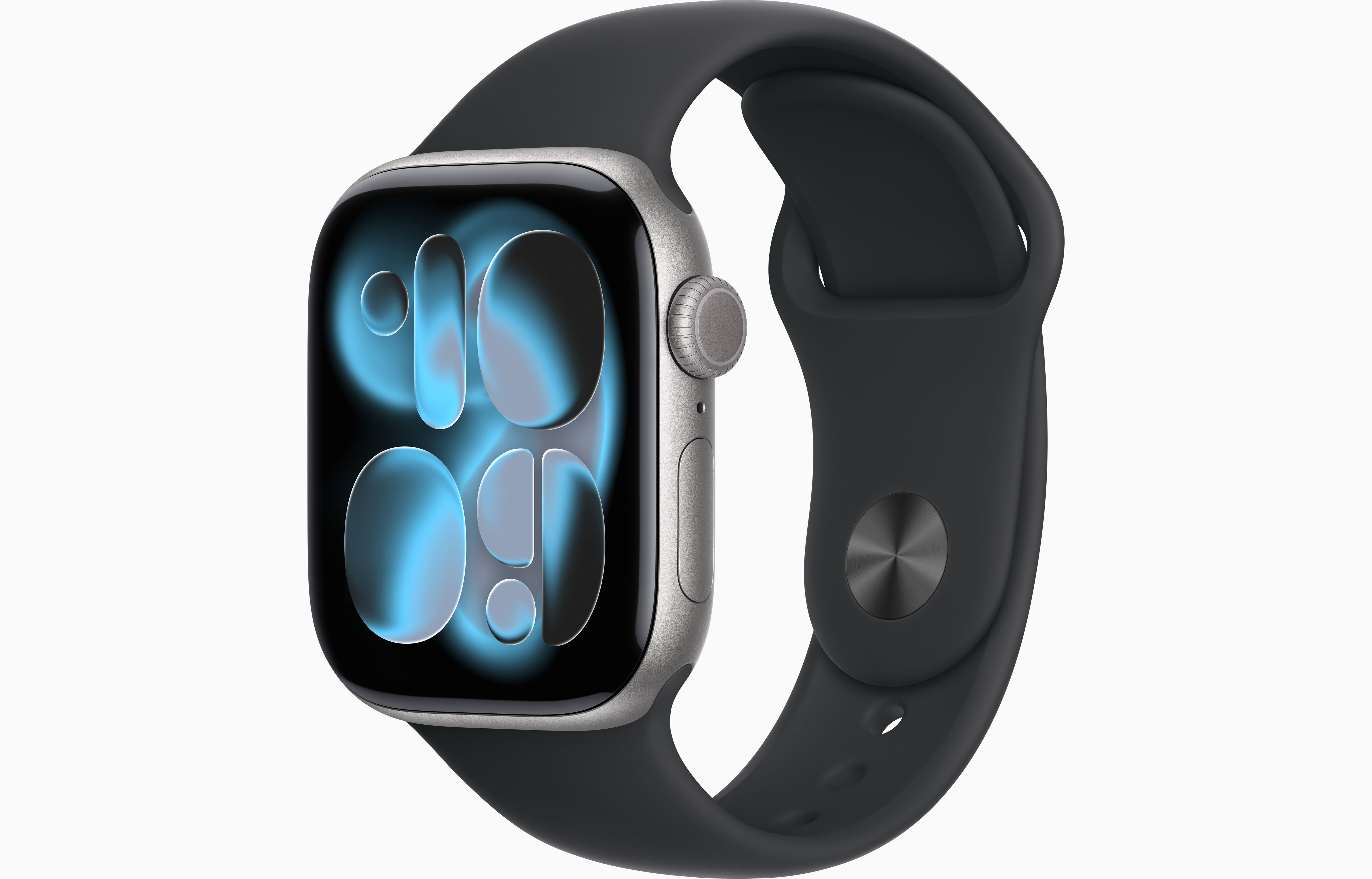 APPLE WATCH SERIES 11 GPS 42 MMSPACE GREY ALUMINIUM CASE WITH BLACK SPORT BAND, M/L