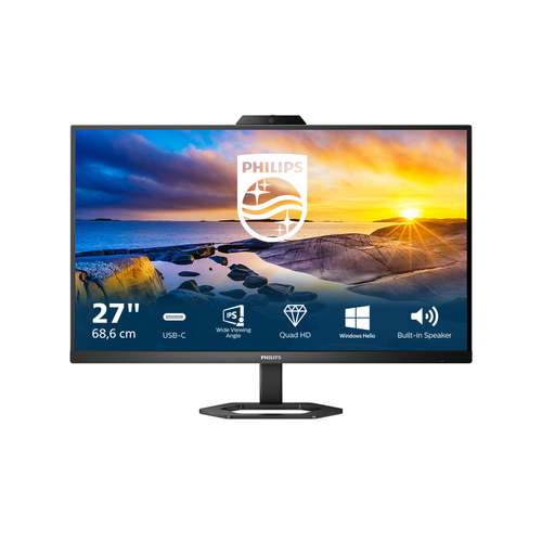 PHILIPS 27 LED IPS 16:9 QHD 1 MS 300 CDM, HDMI / DP PIVOT, USB-C, WEBCAM, MULTIMEDIALE