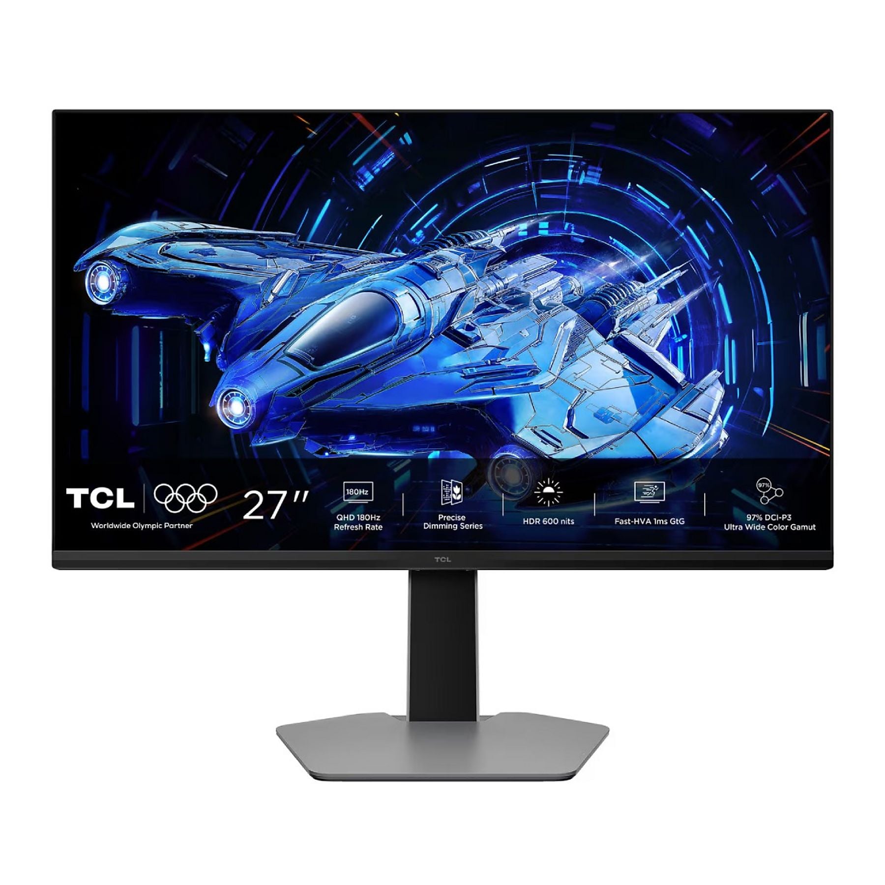 TCL 27 mLED IPS 16:9 QHD 1 MS 180hz 600 CDM, mini LED Direct-180, 99 sRGB, DP/HDMI, BIANCO