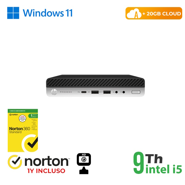 RINOVO Ultra Mini PC DM HP REFURBISHED 600-800 G5 i5-9X00T SODDR 4 8 GB SSD 256 GB W11P No Dvd Grade A - PC Ricondizionato / RICONDIZIONATI
