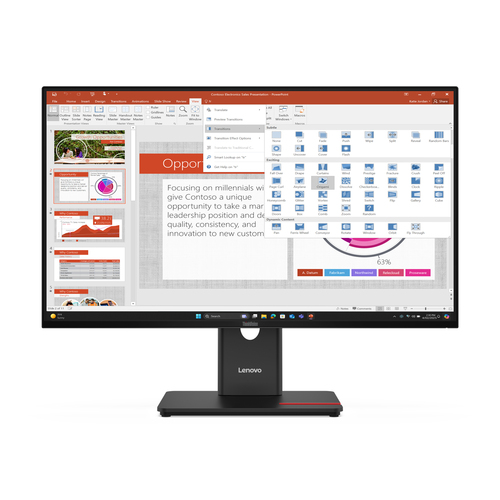 LENOVO 27 LED IPS 16:9 FHD 6 MS 350 CDM, PIVOT, HDMI, MULTIMEDIALE T27-40