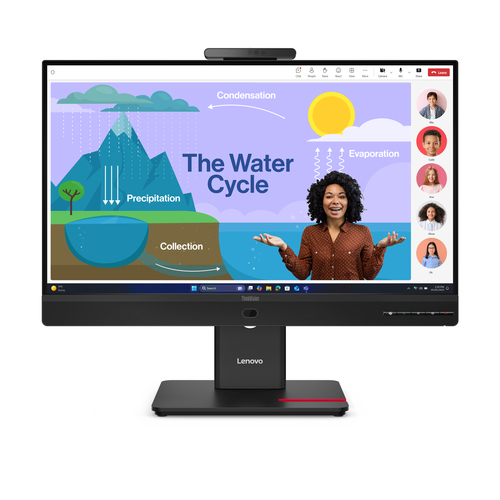 LENOVO 23,8 LED IPS 16:9 FHD 6 MS 250 CDM, PIVOT, USB-C DOCK, WEBCAM, DP/HDMI, MULTIMEDIALE, T24D-4v