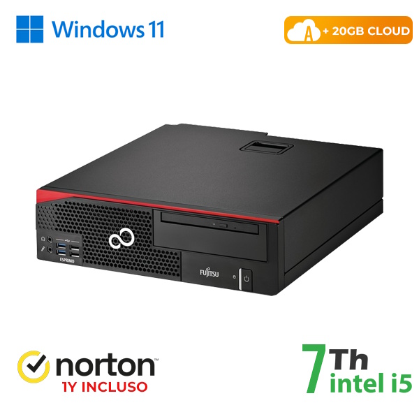 RINOVO PC FUJITSU REFURBISHED Esprimo D757-957 SFF i7-7X00 DDR 4 8 GB SSD 256 GB W11P CLOUD 20 GB Grade - PC Ricondizionato / RICONDIZIONATI