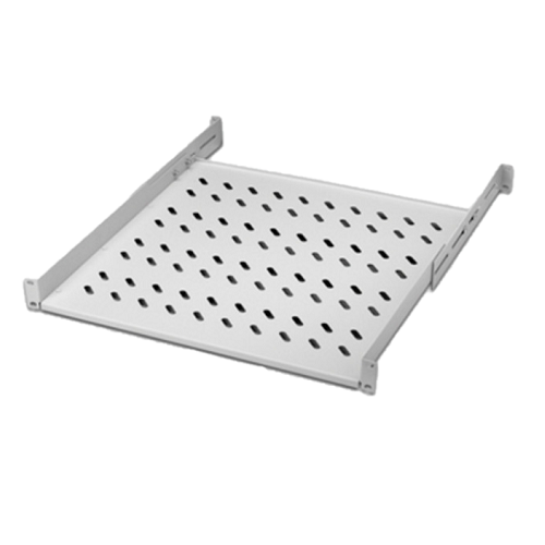LINK RIPIANO PER ARMADIO 19" 1 UNITA PROFONDITA 450 MM. (UNIVERSALE) 4 ATTACCHI, BIANCO