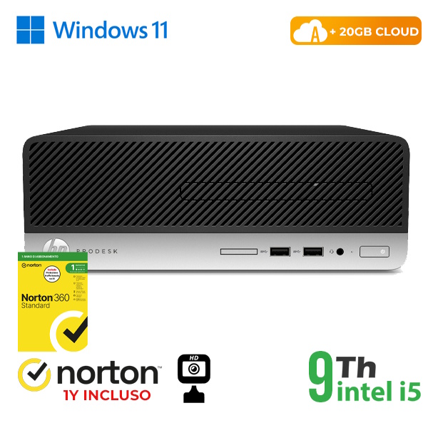 RINOVO PC HP REFURBISHED 400-600 G5 SFF i5-9X00 DDR 4 8 GB SSD 256 GB W11 CLOUD 20 GB Grade A 1Y Warrant - PC Ricondizionato / RICONDIZIONATI