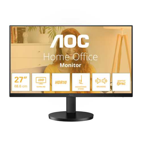 AOC 27 4K ULTRA HD IPS 16:9 4 MS 350 CDM, DP/2 HDMI
