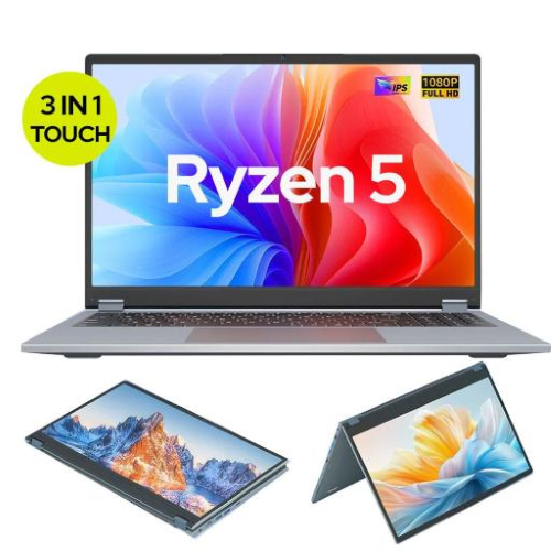 Ninkear YBOOK 15 Laptop 2 in 1 display touch 15,6" 16/512GB AMD Ryzen 5 7430U W11